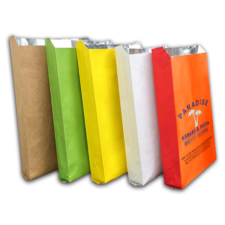 Bolsas de papel para envasado de alimentos con fondo afilado