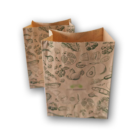 Bolsas de bocadillos de fondo cuadrado